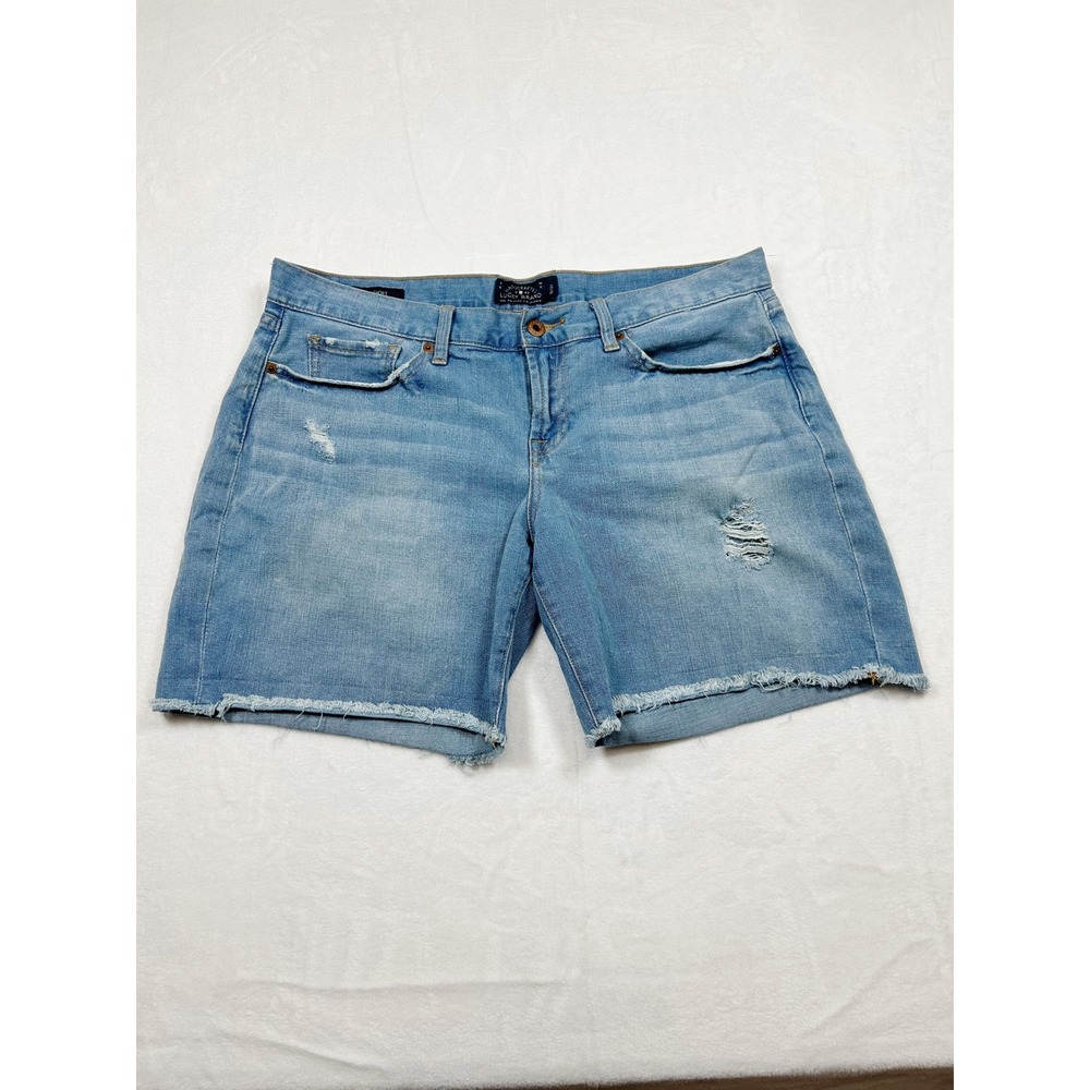 Lucky Brand Laguna Short Womens 12/31 Distressed Denim Cut Off Jean Shorts Light